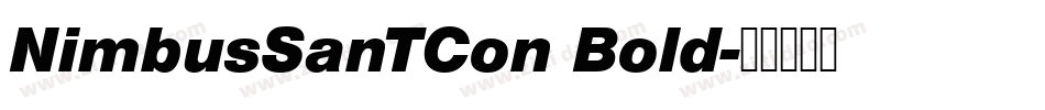NimbusSanTCon Bold字体转换